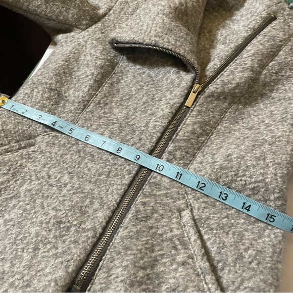 Dex Women's Gray Pea Coat Wool Blend Zip Front Pockets Women's Size XS - Picture 13 of 16